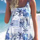 Natalia – Set Tankini Cvetlični Vibrant