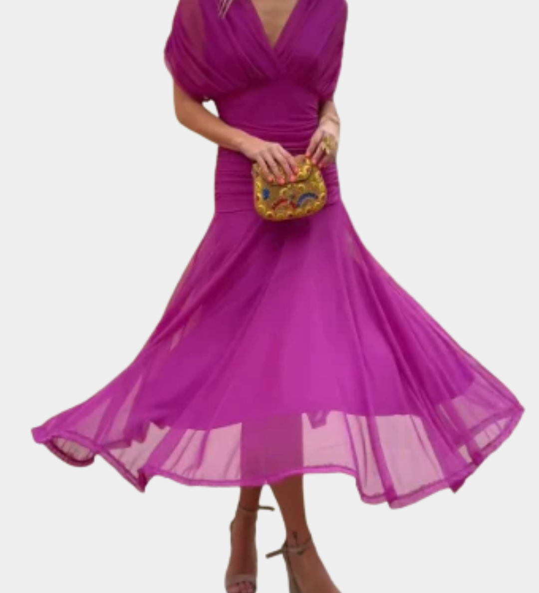 Liana – Maxi cvetna obleka