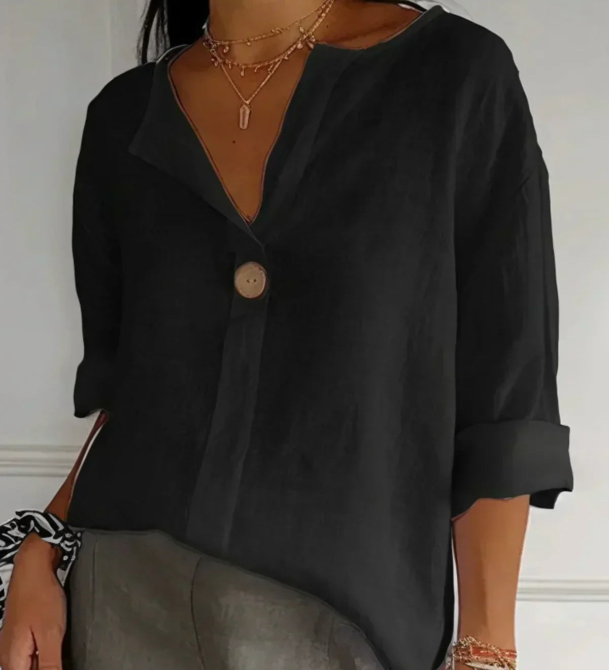 Freja - Elegantna bluza prostega kroja