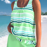 Narcisa – Set Tankini Relaxat s Črtami