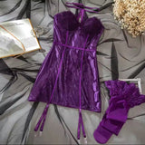Daria – Babydoll iz satena z čipko