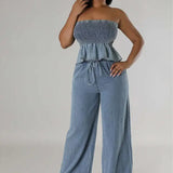 ISLA – KOMPLET STILIZIRANEGA DENIM FORMATA DVEH DELIH