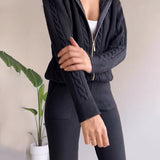 Ania - Dvodelni casual komplet s zavitimi jacquard vzorci