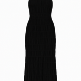 Cătălina – Črna Maxi Halter Obleka