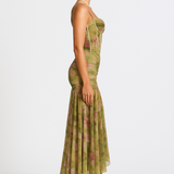 Elisabeta – Maxi obleka z elegantnim cvetličnim vzorcem