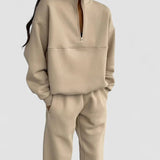Set Casual Asortiman s Kapuco in Enotno Barvo