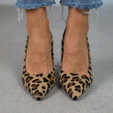 Isabelle – Slingback čevlji z leopardjim potiskom