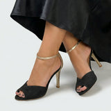 Loredana – Elegantne Sandale z Metalnim Trakom