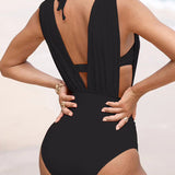Loredana – Kopalke z globokim dekoltejem in naborki