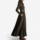 Mónica – Maxi obleka vintage navdiha