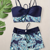 Oana – Bikini komplet z listnatim vzorcem