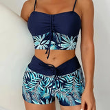 Oana – Bikini komplet z listnatim vzorcem