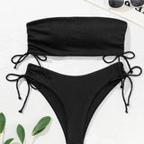 Constanța – Set bikini bandeau s stranskimi pentljami