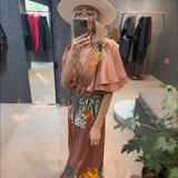 Zoe – Maxi Boho Vezenina Obleka