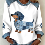 Anca – Pulover Patchwork Kuža