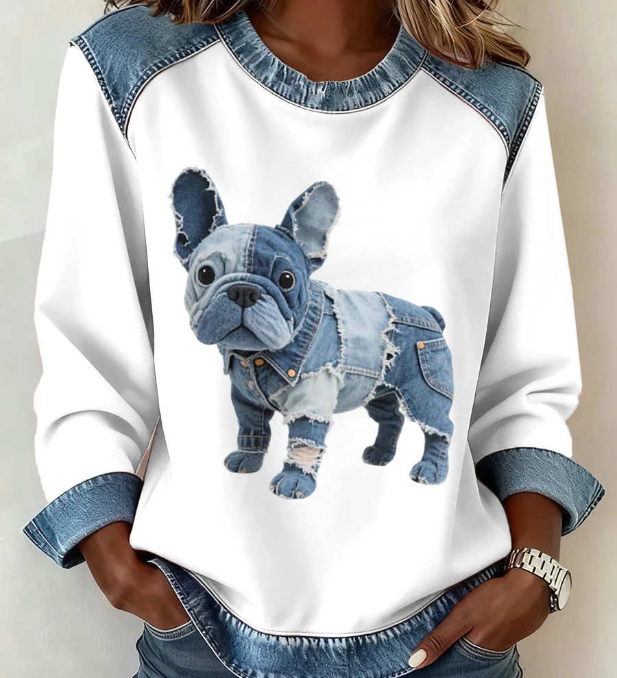 Anca – Pulover Patchwork Kuža