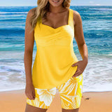 Brânduša – Elegantne Stripe Tankini Hlačke
