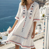 Mioara – Bela folklorna kaftan obleka