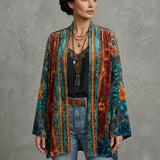 Doina – Boho jakna z umetniškim dizajnom