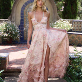 Cosmina – Maxi obleka s halterneck topom in plastificirano krilo