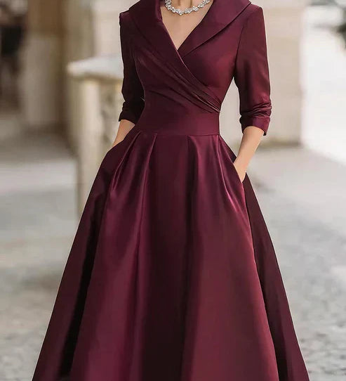 Maria – Elegantna Midi Obleka