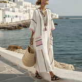 Alina – Kaftan obleka z etničnimi vezeninami