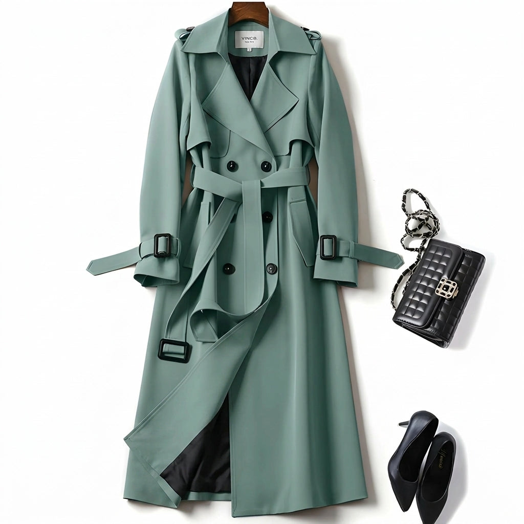 Sienna – Klasičen Trench Coat z Evropskim Dizajnom