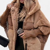 Gabriela – Oversized puffer jakna s kapuco in patchworkom