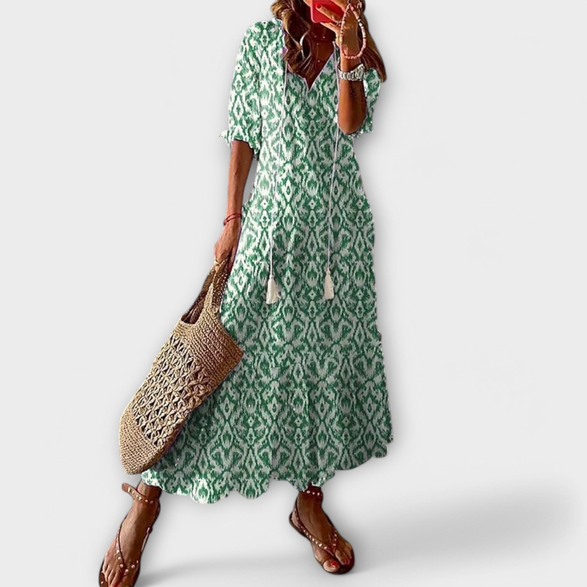 Steliana – Maxi Boho Obleka